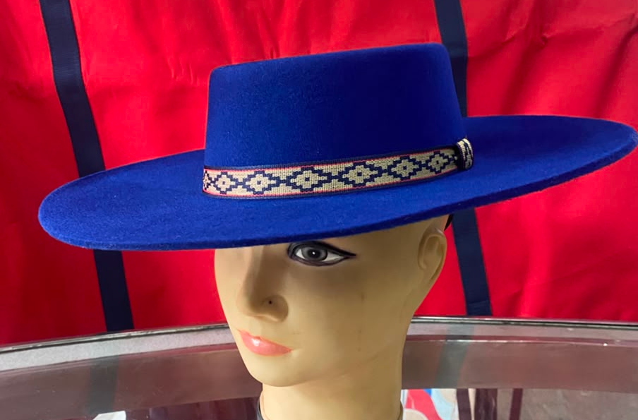 Sobrero de Huaso Azul