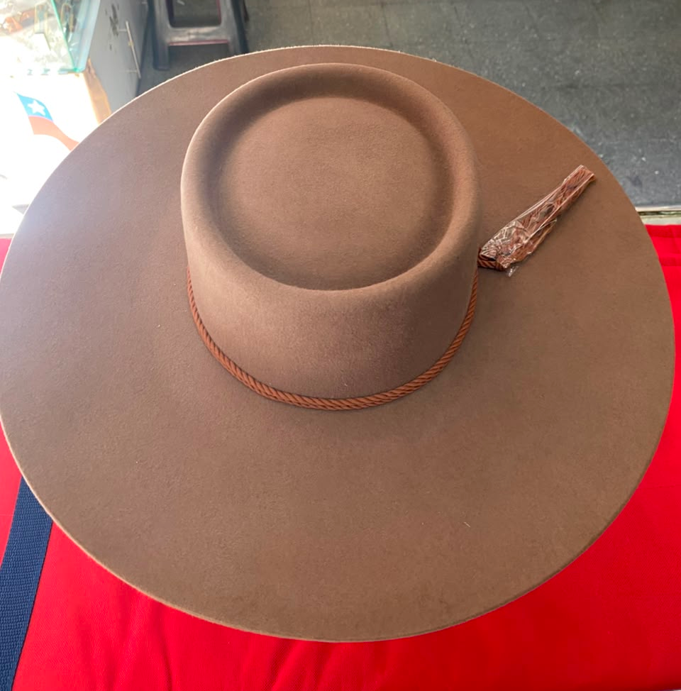 Sombrero Pelo Conejo Caramelo