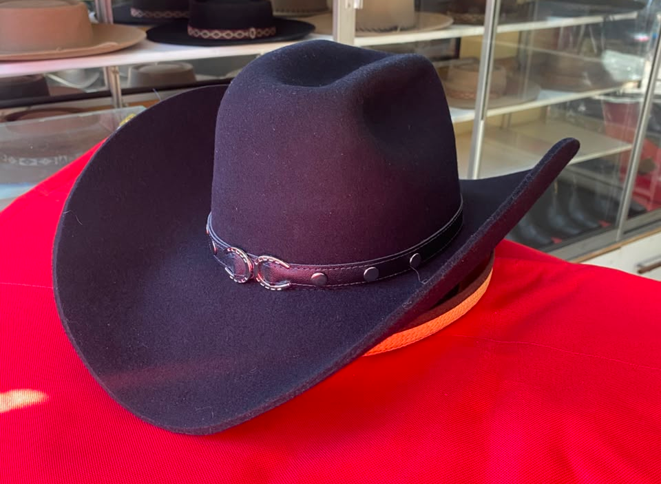 Sombrero Texano Paño Negro