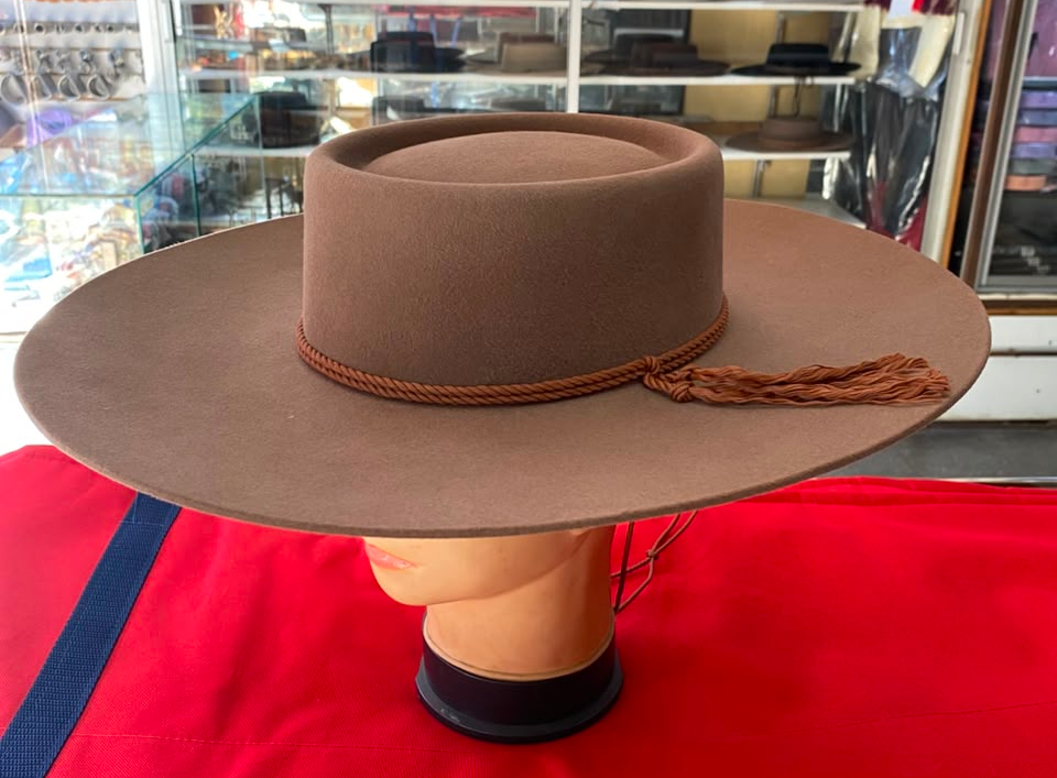 Sombrero Pelo Conejo Caramelo