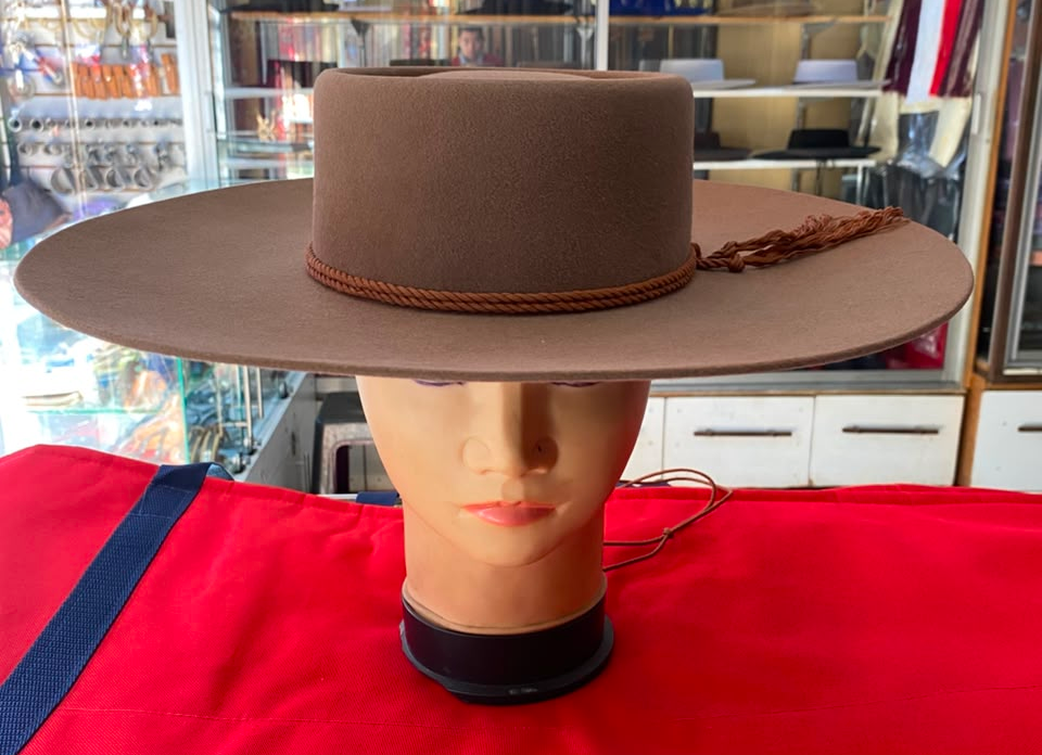 Sombrero Pelo Conejo Caramelo